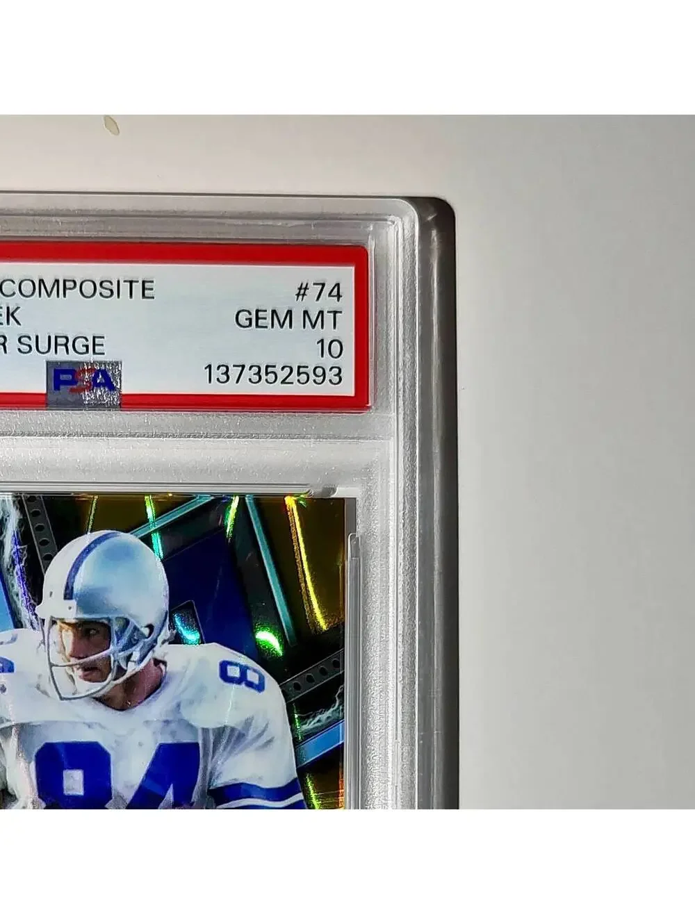 Jay Novacek 2023 Topps Resurgence 23/50 #74 Gold Power Surge PSA 10 Gem Mint